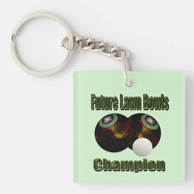 Porte-clefs Champion du Futur Bowls de pelouse, (Devant)