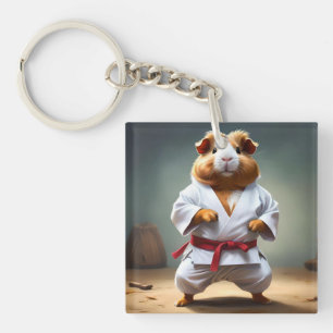 Porte-clefs **"Champion du karaté : le cochon de Guinée sans p
