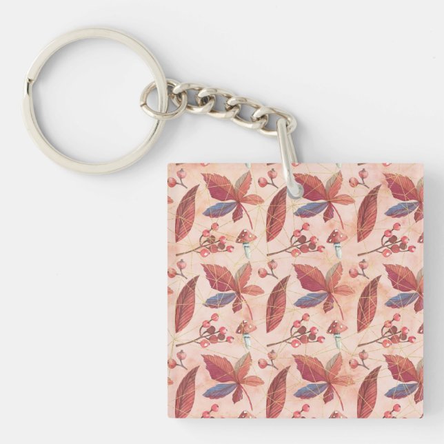 Porte-clefs Champs de fleurs (Devant)