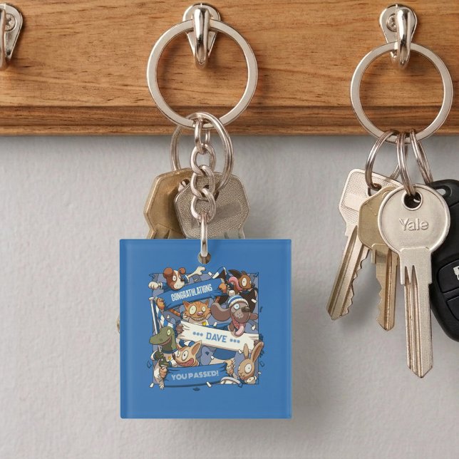 Porte-clefs Changer le nom que vous avez réussi Fans de dessin (Créateur téléchargé)