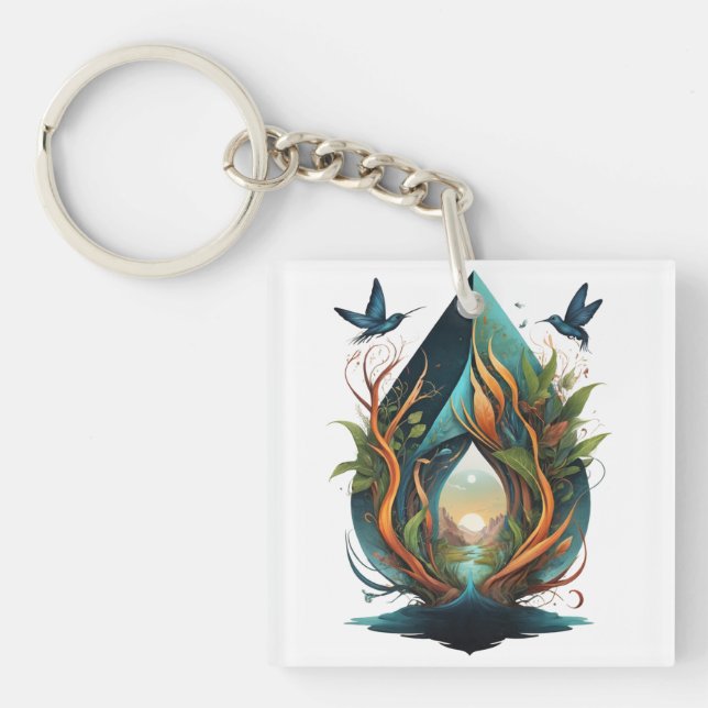 Porte-clefs chanson forestière 3 (Devant)