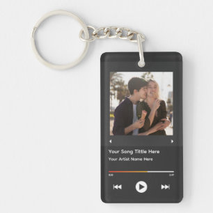Porte-clefs Chanson Porte - clé Personnalisé Album Clavier Mus