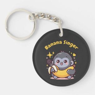 Porte-clefs Chanteur de banane