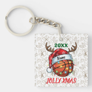 Porte-clefs Chapeau de Père Noël Basket-ball Renne Noël Amusem