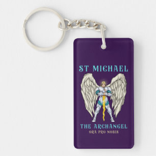Porte-clefs Chapelet de prière catholique Saint Michel Archang