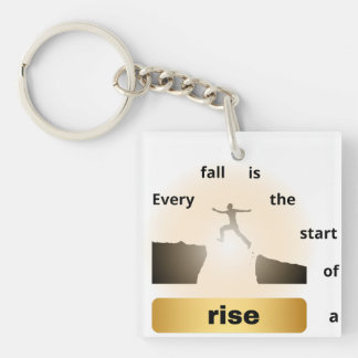 Porte-clefs "Chaque chute est le début d'une ascension – Saut