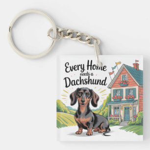 Porte-clefs Chaque maison a besoin d'un teckel