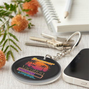 Porte-clefs Chargement de vacances Plage de coucher de soleil