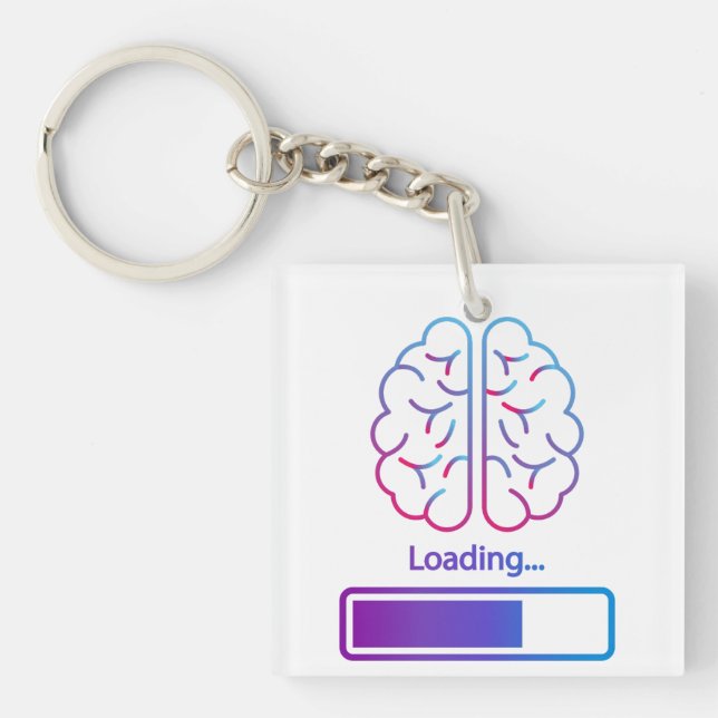 Porte-clefs chargement du cerveau (Devant)