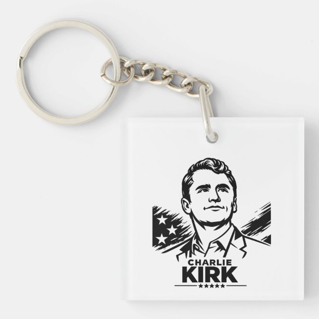 Porte-clefs charlie Kirk (Devant)
