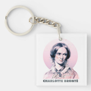 Porte-clefs Charlotte Bronte rose Richmond Peinture Portrait