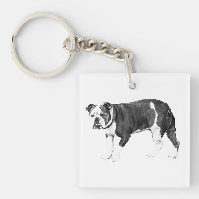Porte-clefs Charme Bulldog, Force Quotidienne (Devant)