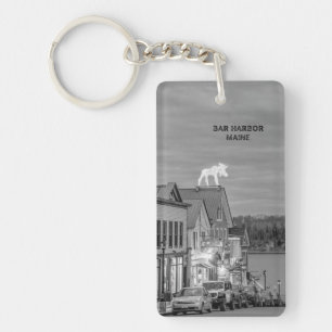 Porte-clefs Charme côtier : Bar Harbour Maine Porte - clé