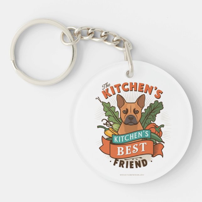 Porte-clefs Charme de chien de cuisine (Devant)