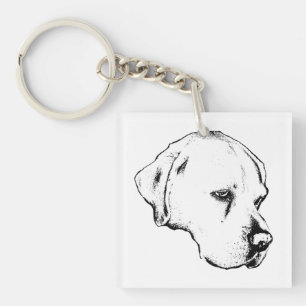 Porte-clefs Charme de profil de poche