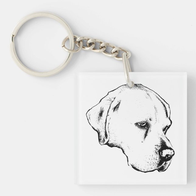 Porte-clefs Charme de profil de poche (Devant)
