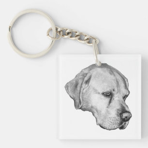 Porte-clefs Charme de profil de poche
