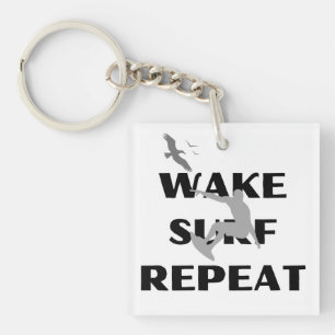 Porte-clefs Charme Silhouette Surfer