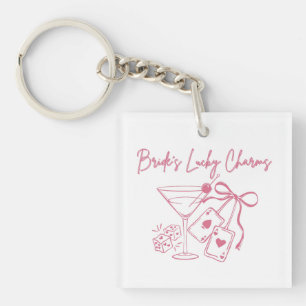 Porte-clefs Charmes de chance de la mariée Enterrement de vi