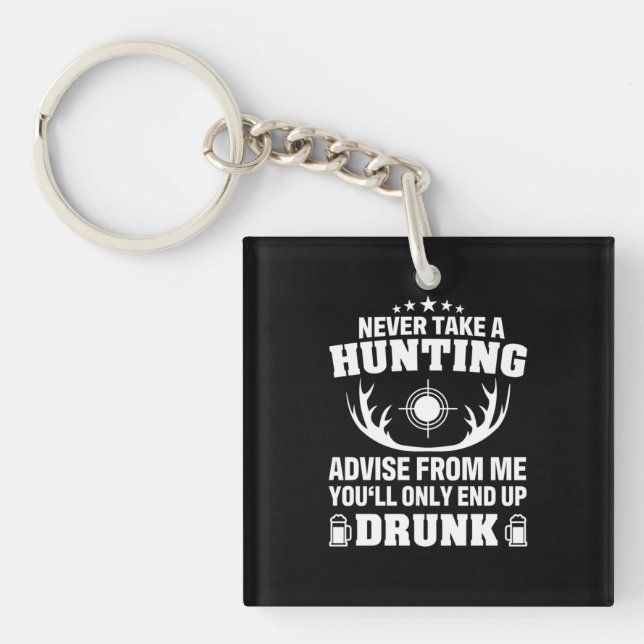 Porte-clefs Chasseur de cerfs Boire (Devant)