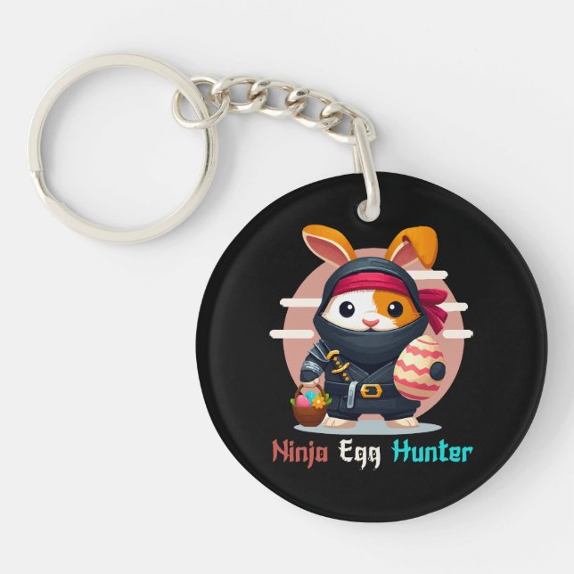 Porte-clefs Chasseur d'oeufs Ninja (Devant)