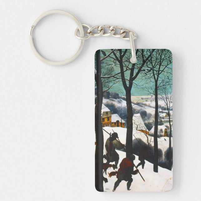 Porte-clefs Chasseurs dans le paysage de neige Pieter Bruegel (Devant)