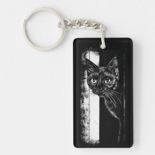 Porte-clefs Chat à l'intérieur