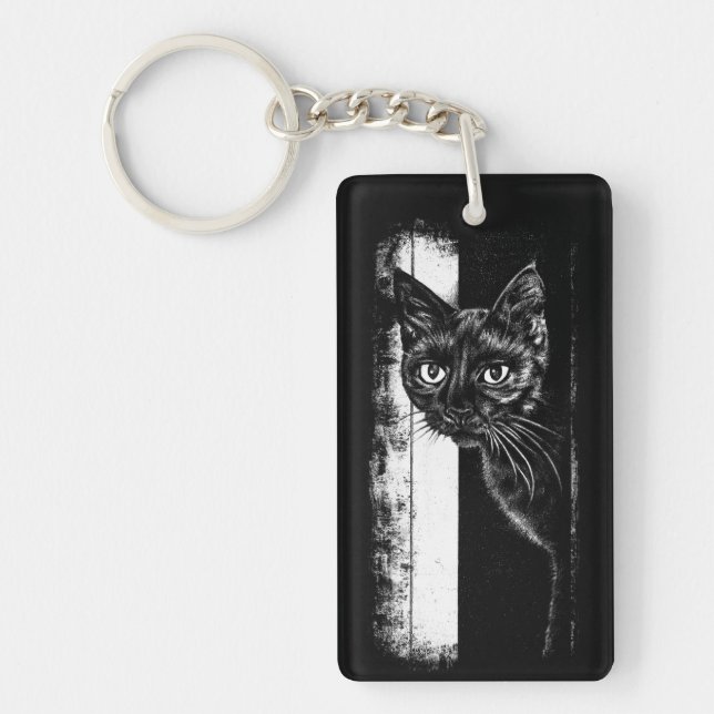 Porte-clefs Chat à l'intérieur (Devant)