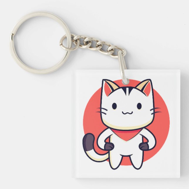 Porte-clefs Chat, Animal de compagnie, Animal (Devant)