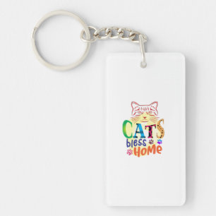Porte-clefs Chat Art Chats Bless Home