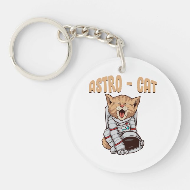 Porte-clefs Chat Astro (Devant)