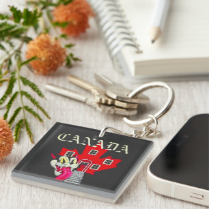PORTE-CLEFS CHAT CANADIEN VINTAGE
