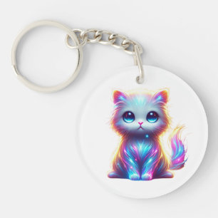 Porte-clefs Chat coloré délice