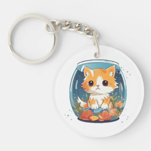 Porte-clefs Chat coupable