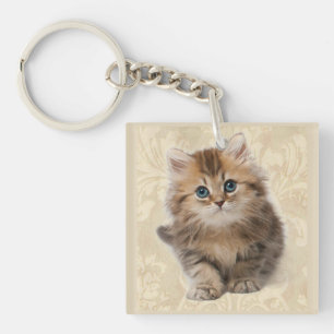 Porte-clefs Chat de cadeau de porte - clé de photo d'animal