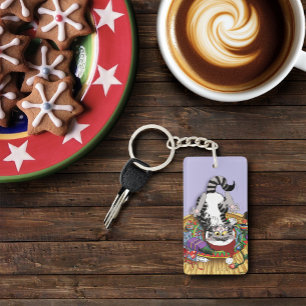 Porte-clefs Chat de Noël