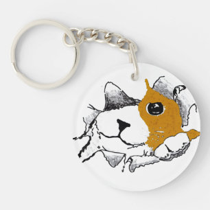Porte-clefs chat du porte - clé de sac