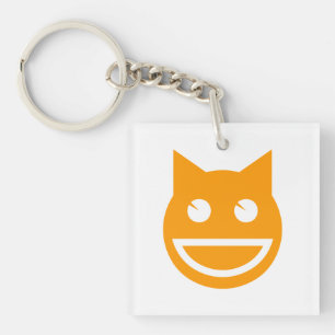 Porte-clefs Chat Emoji souriant