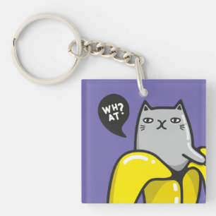 Porte-clefs Chat en banane