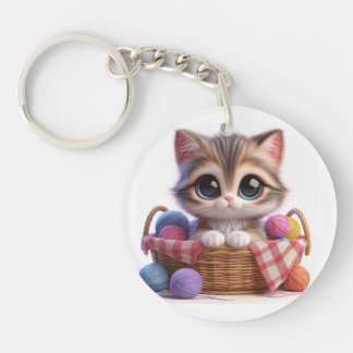 Porte-clefs chat mignon