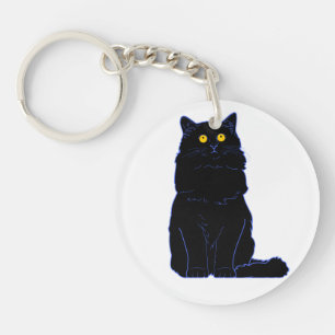 Porte-clefs Chat(s) noir(s) Essential T-ShirtBlack Chat visage