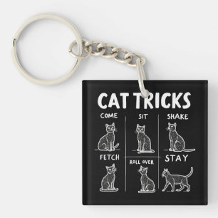 Porte-clefs Chat Tricks Purr-Fparfaitement Hilarious Feline Fu