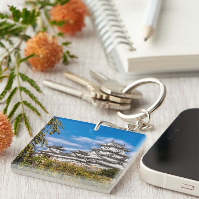 Porte-clefs Château Himeji #5, Japon (Devant Droit)