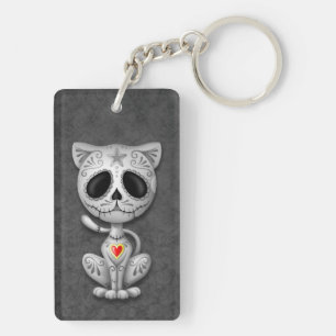 Porte-clefs Chaton foncé de sucre de zombi