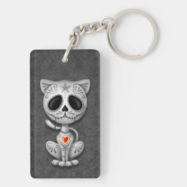 Porte-clefs Chaton foncé de sucre de zombi (Dos)