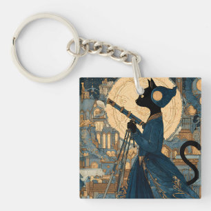 Porte-clefs Chats - Chat victorien - Comtesse Beatrice