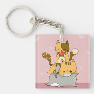 Porte-clefs Chats Kawaii