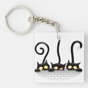 Porte-clefs Chats Vilains, Ludiques et Drôles Personnages