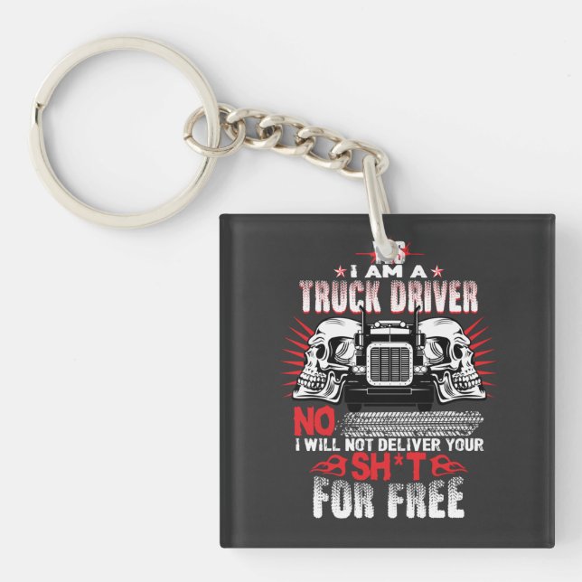 Porte-clefs Chauffeur de camion (Devant)
