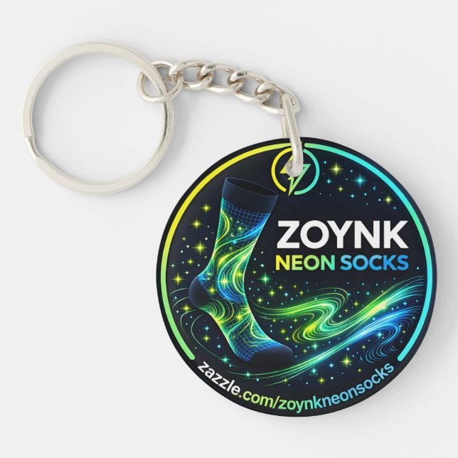 Porte-clefs Chaussettes Néon Zoynk (Devant)